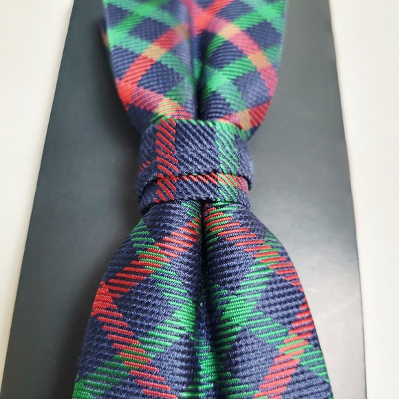 Tommy Hilfiger Kids Plaid Bow Tie Preppy Neckwear Blue Red Green Adjustable NWT - Picture 4 of 7